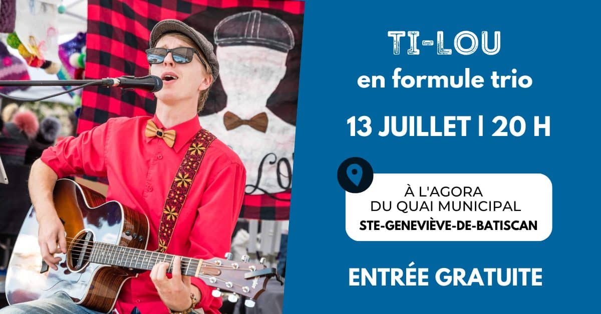 TiLou en formule trio Soirées Musicales de SainteGenevièvede